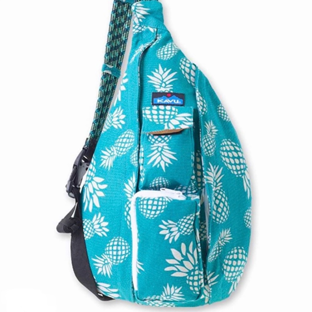 Kavu Pineapple Print Sling Rope Crossbody Bag hiking camping